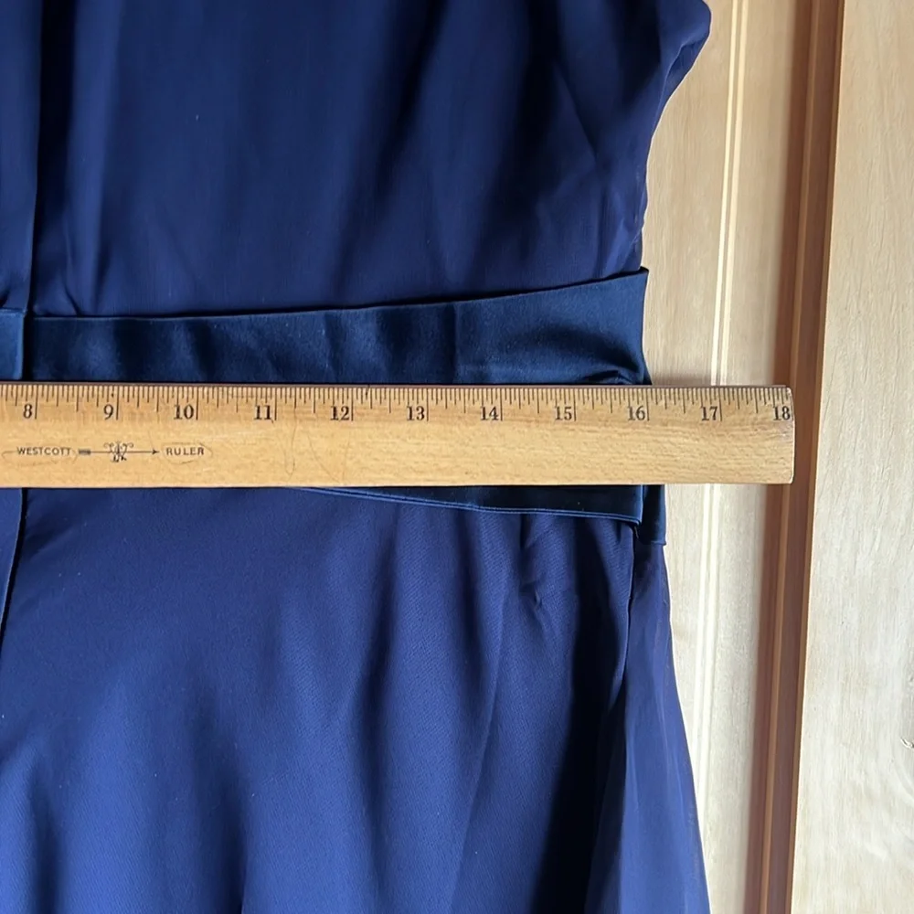 Brand new Chaps blue layered with bow dress size 10 - Picture 8 of 9